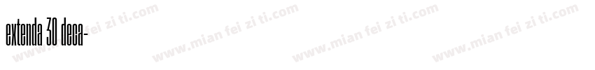 extenda 30 deca字体转换
